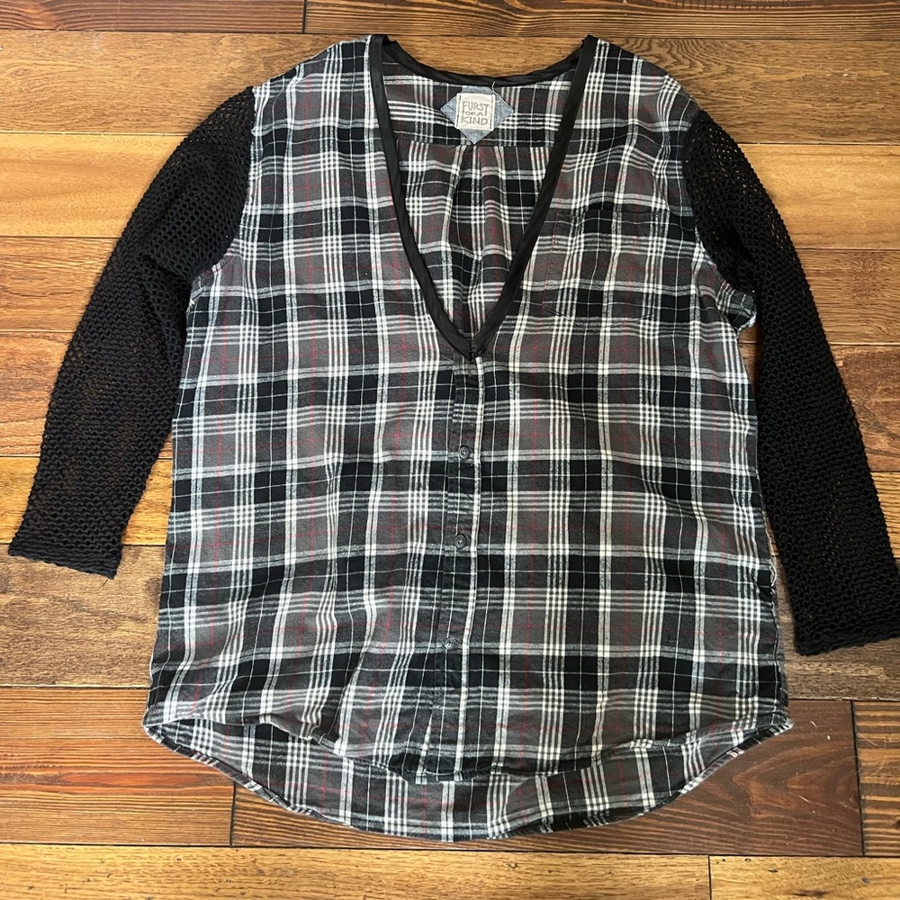 Furst of a kind LF vintage flannel with mesh sleeves